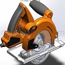 电圆锯（圆轮锯）模型Solidworks格式