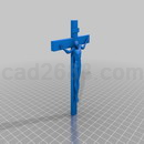 3D打印模型十字架上的耶稣