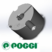 意大利POGGI轴斜交伞齿轮1008模型Step/iges/stl格式