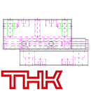 THK交叉滚柱滑台CAD图纸DWG格式
