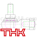 THK杆端球面接头CAD图纸DWG格式