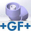 +GF+二级密封管道系统CPVC二次密封管配件3D模型STP/X_T格式