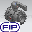 FIP球阀VKD DN65-100系列3D模型IGS格式
