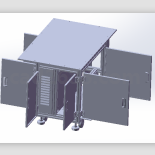 铝型材机架结构3D模型 铝型材配件3D模型库  工业铝型材查询Solidworsks格式