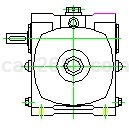 锥面包络圆柱蜗杆减速器