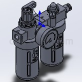solidworks模型亚德客_油雾分离器_BFC2000装配体