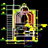 链条炉排锅炉全套CAD图纸
