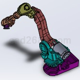 六轴机器人3D模型SOLIDWORKS格式工业机器人