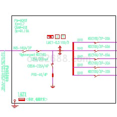 配电系统电气平面布局CAD图