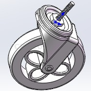 SolidWorks工业万向轮模型