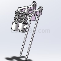 Solidworks锥阀模型