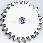 Solidworks直齿圆柱齿轮与渐开线齿形模型