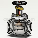 Solidworks截止阀模型