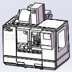 Solidworks哈斯机床模型