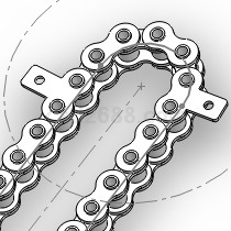 Solidworks链条总成模型