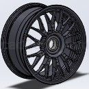 Solidworks轮辋模型
