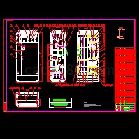 GGD型交流低压配电柜总装配CAD图