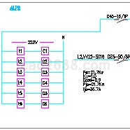 花园酒店水电设计CAD图