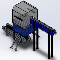 solidworks玻璃粉碎机