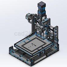 CNC台式数控机床solidworks设计