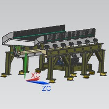 step/iges/stl 振荡输送机