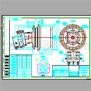 CAD矿山机械液压传动装置外形图