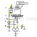 CAD组合机床动力滑台系统图