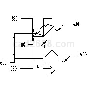 电动卷帘门正反转控制电路CAD图