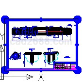 传动滚筒轴CAD图形
