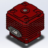 solidworks50CC活塞头
