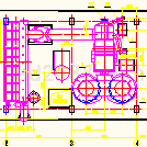 75万吨年水泥粉磨站3.8x13m工艺布置图CAD