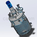 SolidWorks高压力工业反应器模型