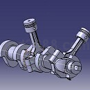 Catia发动机曲柄连杆