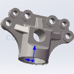 Solidworks铸件法兰