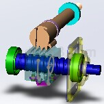 SolidWorks设计的制动换向机构