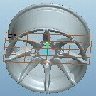Proe沙滩车轮毂模型