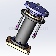 Solidworks顶起缸3D模型