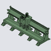 冷锯机床模型Solidworks设计