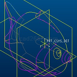 ProE产品设计视频教学卡通玩具鱼造型