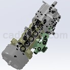 柴油机油泵零件与装配图Solidworks模型