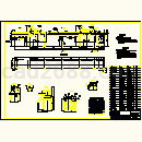 包装胶带机装配图CAD图