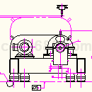 LW400D卧螺离心机外形图CAD图形