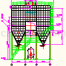 LY-6580除尘器（40万立方小时）CAD图纸