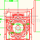 NMRV075速比40的蜗杆减速机CAD图纸
