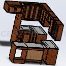 橱柜3D模型Solidworks模型