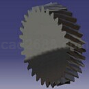 参数化设计斜齿轮catia模型