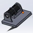 矿石球磨机Solidworks模型