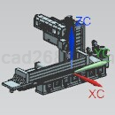 平面自动磨床模型STP格式