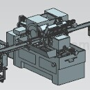 全自动送料系统自动磨削生产线Step\ iges\stl模型