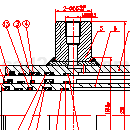 3级液压缸装配cad图全套